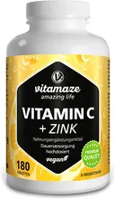 Vitamaze - Vitamina C + Zinc 180 comprimidos