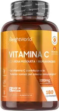 Weightworld - Vitamina C (con Rosa mosqueta y Bioflavonoides) 180 Comprimidos